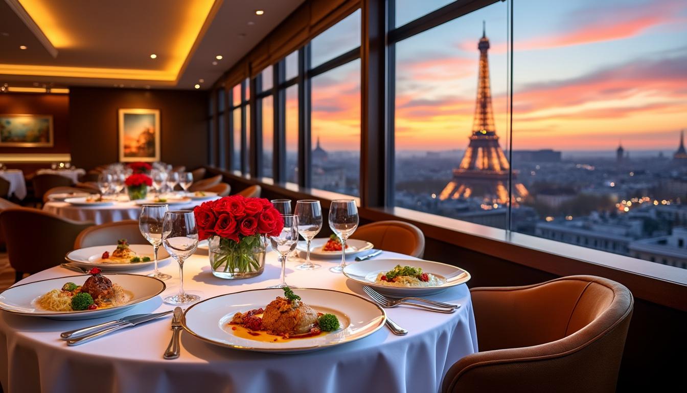 découvrez le ciel de paris, un restaurant offrant une expérience gastronomique unique avec une vue imprenable sur la capitale. savourez des plats raffinés dans un cadre exceptionnel.