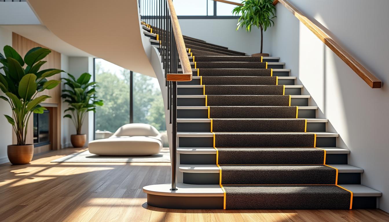 découvrez nos conseils pour choisir la moquette parfaite alliant sécurité et esthétique pour votre escalier, assurant confort et élégance dans votre intérieur.
