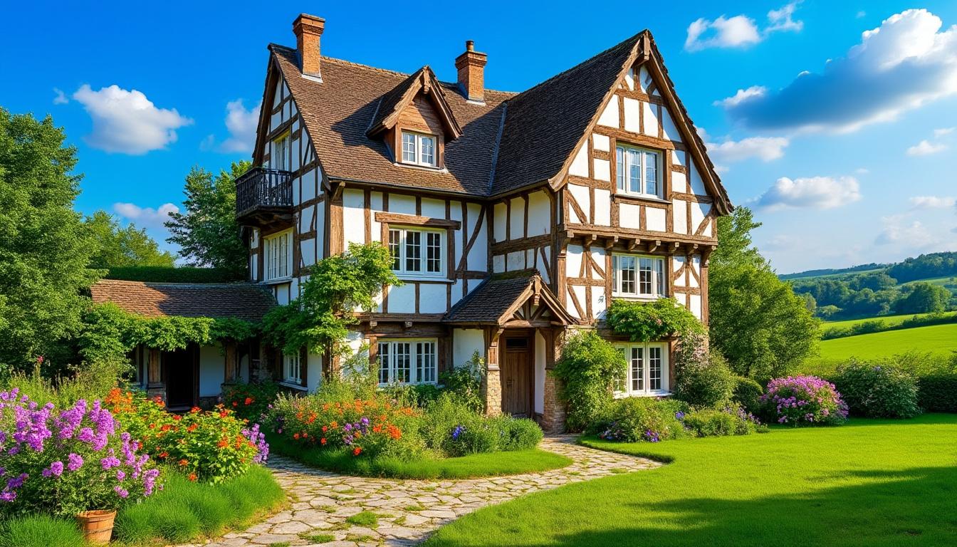 explorez le charme unique d'une maison normande et plongez dans l'authenticité et le caractère de l'architecture traditionnelle de normandie.
