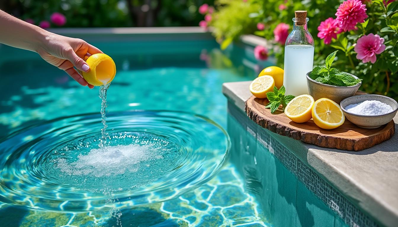 découvrez des remèdes de grand-mère efficaces pour traiter l'eau verte de votre piscine et retrouver une eau claire et saine naturellement.
