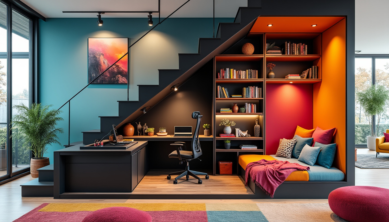découvrez des idées pratiques pour aménager l'espace sous votre escalier et optimiser chaque recoin de votre intérieur.